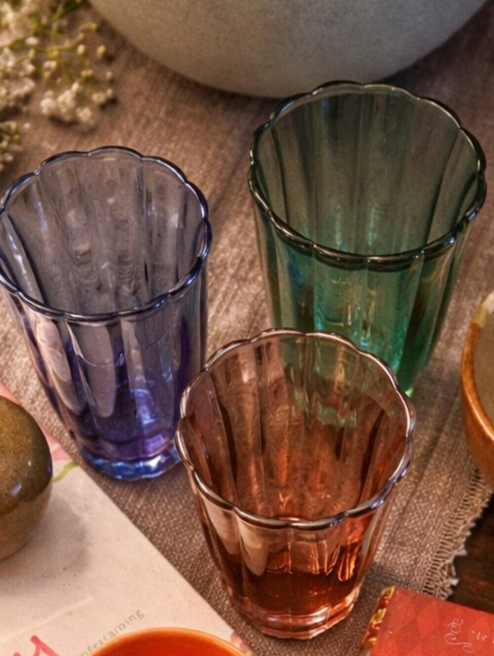 Irredescent Glasses Pioneer Woman Set Of 3